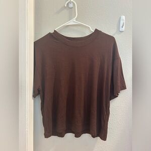 NWT Marine Layer Lexi Ribbed Lounge Cropped T-Shirt Medium